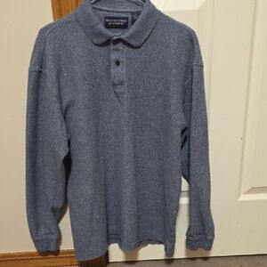 Roundtree & Yorke Men's Heathered Gray Polo Shirt